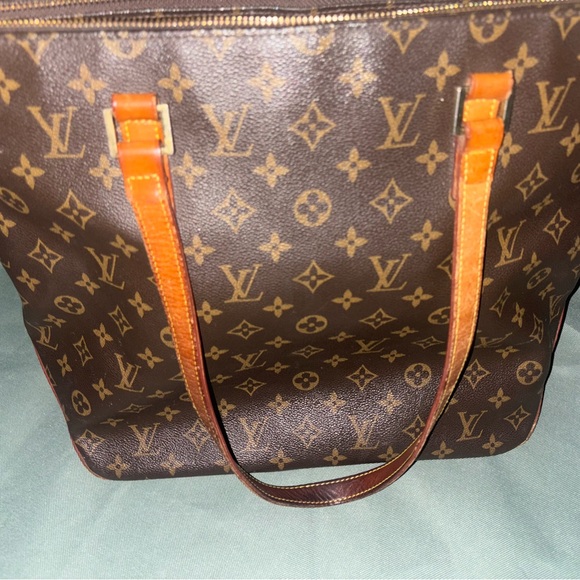 LOUIS VUITTON Tote Bag Kabameso or Mezzo Monogram Canvas Brown Used. - Picture 10 of 16